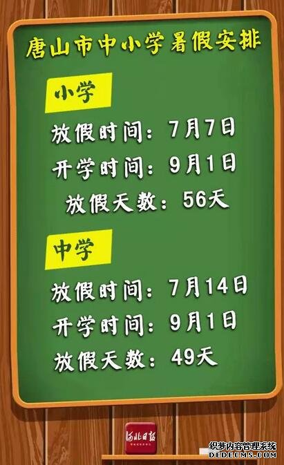 快來看！河北各市中小學放暑假通知來了